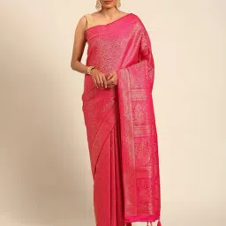 Mohey Rani Zari Saree with Blouse Piece-image-4