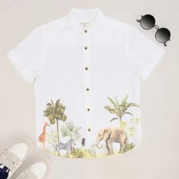 Pantaloons Junior Bright White Shirt-picture-19