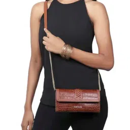 Hidesign Freedom Tan Textured Wallet for Women-image-26