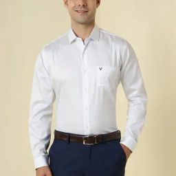 Allen Solly White Slim Fit Printed Shirt-picture-43
