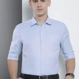 Luxe by TIGC Men Solid Slim Fit Opaque Formal Shirt-image-28