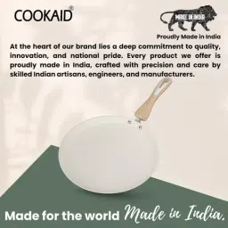 Cookaid Blue Aluminium Velora Series Non Stick Ceramic Dosa Tawa 25 cm image 4