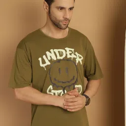 Vimal Jonney Black & Green Regular Fit Printed T-Shirt image 4
