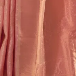 Satrani Peach Silk Woven Saree With Unstitched Blouse image 4