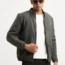 showoffff Showoff Grey Slim Fit Jacket image 4