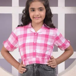 Crimsoune Club Kids Pink Checked Shirt-picture-13