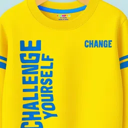 KUCHIPOO Boys Typography Printed Long Sleeves Sweatshirt image 2