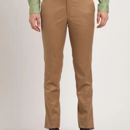 Turtle Brown Slim Fit Trousers-picture-42
