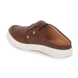 Fausto Men's Brown Mule Shoes image 4