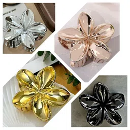 Elecsera Pack of 4 Floral Shaped Claw Clip-image-14