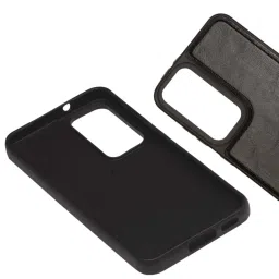 Sprig Glossy Leather Back Cover for SAMSUNG Galaxy S23 5G (Black) image 4