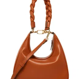 Anne Klein Brown Solid Shoulder Handbag image 2