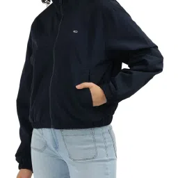 Tommy Hilfiger Blue Regular Fit Bomber Jacket image 4