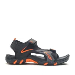 Asian Men's VISTARA-26 Black & Orange Floaters image 2