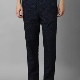 Louis Philippe Navy Slim Fit Printed Lounge Pants-picture-21