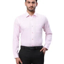 Raymond Red Slim Fit Printed Shirt-image-41