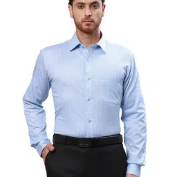 Raymond Blue Slim Fit Printed Shirt-picture-25