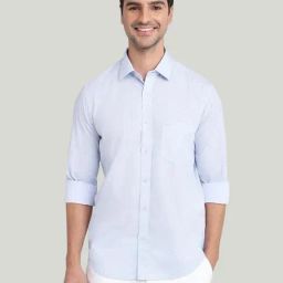 Colorplus Blue Pure Cotton Regular Fit Printed Shirt-picture-16