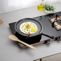 Cookaid ?Black Aluminium Neo Glide Series Non Stick PTFE Dosa Tawa 25 cm-image-18