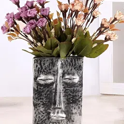 Zart Decorative Metal Face Vase-image-25