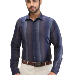 Park Avenue Grey Slim Fit Printed Shirt-picture-39