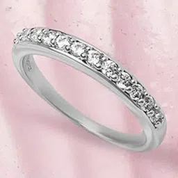 Mia by Tanishq 925 Silver Glitz Shine Silver Finger Ring-image-0