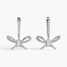 VALANOVA BIS Hallmark 14KT White Gold Diamond Studded Earrings- 3.36 gm-image-63