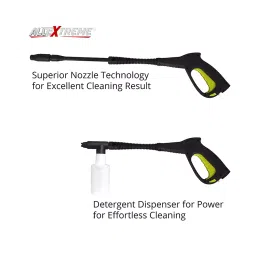AllExtreme AE-3112 1450 PSI Car Pressure Washer with Detergent Tank, Spray Wand Gun and Multiple Nozzles for All Vehicles (Yellow) image 3