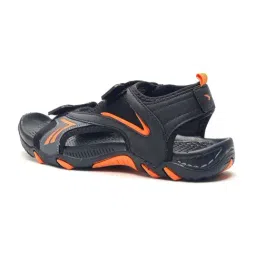 Asian Men's VISTARA-26 Black & Orange Floaters image 5