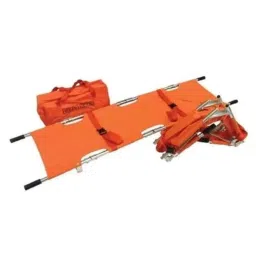 Wellsure Healthcare 150kg Stainless Steel Black 3 Fold Stretcher with Carry Bag WSH-1447-image-2