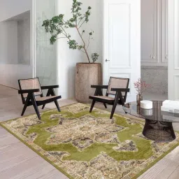 Ddecor Live Beautiful Amery Green Polypropylene Large Rugs-image-30