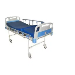 Wellton Healthcare Plain Hospital Bed with Mattress, Side Railing and Wheel WH-409 B image 2