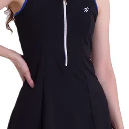 keepfit Women Sleeveless Padded Swim Set with Zipper top and Boyshorts for Women & Girls |Swimming Suit for Women image 2