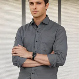 Moda Rapido Men Self Design Cotton Comfort Casual Shirts image 5