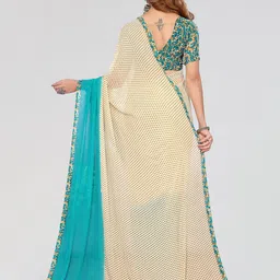 Moda Rapido Floral Poly Georgette Saree image 3