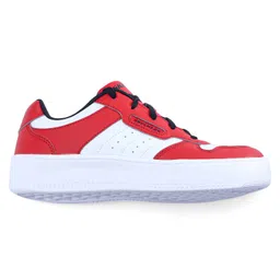 Skechers Lace Up Casual Shoes - Red & White image 3