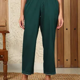 W Women Straight Fit Trousers-picture-23