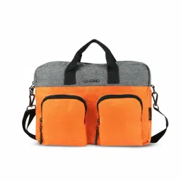 THE HOLISTIK Rovio Orange & Grey Medium Laptop Messenger Bag - 11.07 inches image 2
