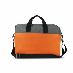 THE HOLISTIK Rovio Orange & Grey Medium Laptop Messenger Bag - 11.07 inches image 4