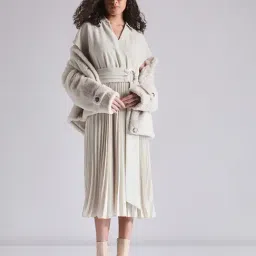 Vero Moda Off White Regular Fit Midi Dress-image-98