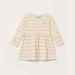 Juniors By Lifestyle Multicolor Cotton Regular Fit Striped Dress - Pack Of 2 image 4
