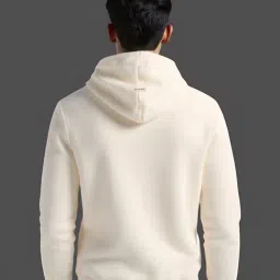A Skating Monk by Woodland Beige Regular Fit Solid Hoodies image 2