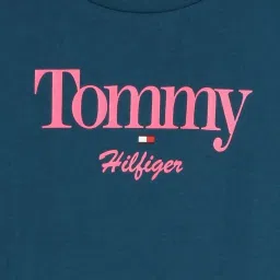 Tommy Hilfiger Kids Cloak Blue Printed Regular Fit T-Shirt image 4