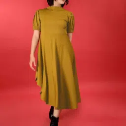 Purvaja Yellow Regular Fit Dress image 4