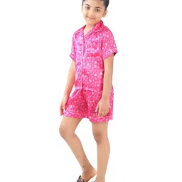 Tiny Girl Pink Barbie Printed Night Suit image 4