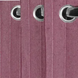 Saral Home Mehroon Cotton Plain Curtain image 3