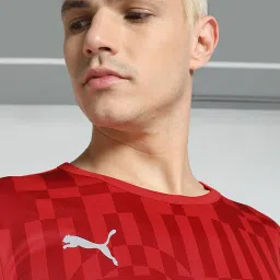 Puma individualRISE Red Slim Fit Printed Football Jersey image 4