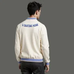 A Skating Monk by Woodland Off White Regular Fit Solid Sweatshirts image 2