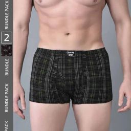 Dollar Bigboss Assorted Cotton Regular Fit Printed Trunks - Pack Of 2-picture-7