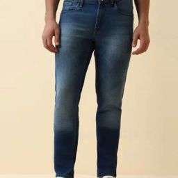 Allen Solly Blue Cotton Skinny Fit Jeans-picture-7